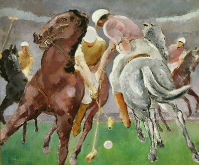 Polo Players by Robert Hallowell